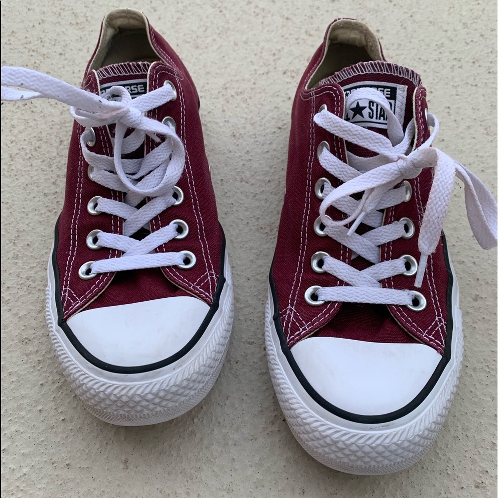 Maroon Converse
